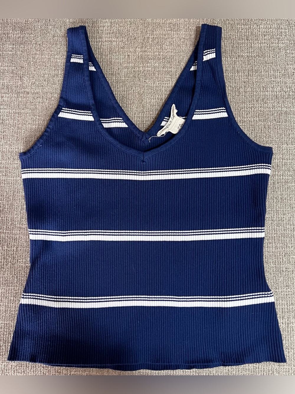Happily Grey Striped Tank Top